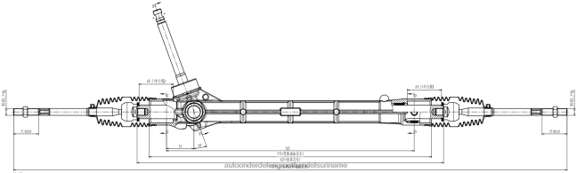HN4NJ2847 - auto reserveonderdeel stuurbekrachtigingsrek p8891751926 GEELY