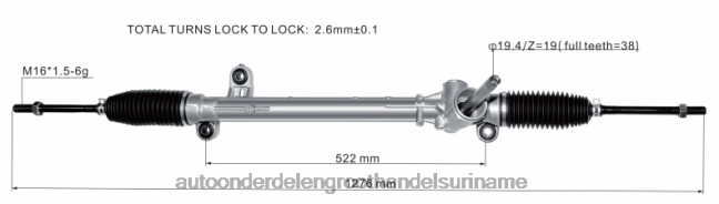 HN4NJ2664 - auto onderdelen leveranciers stuurbekrachtigingsrek jx6c-3a500-ad FORD