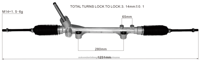 HN4NJ2678 - auto onderdelen groothandel stuurbekrachtigingsrek j7bc-3a500-jb 3l547-b562aa 1908702 FORD