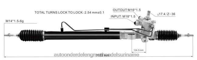 HN4NJ2532 - voertuig motor onderdelen stuurbekrachtigingshuis 53601-ta0-003 HONDA