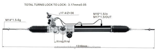 HN4NJ2607 - auto reserveonderdeel stuurbekrachtigingsrek 8-97943521-0 ISUZU