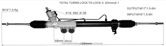 HN4NJ2612 - voertuig motor onderdelen stuurbekrachtigingshuis 8-98229842 ISUZU